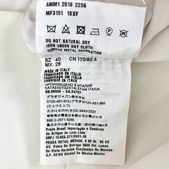 Miu Miu Ivory Sleeveless Dress With Star Embellishment & Cross Back Design Size - Picture 7 of 8